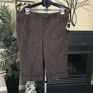NWT Larry Levine capri pants sz 16